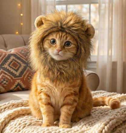 Lion Mane Costume for Cats