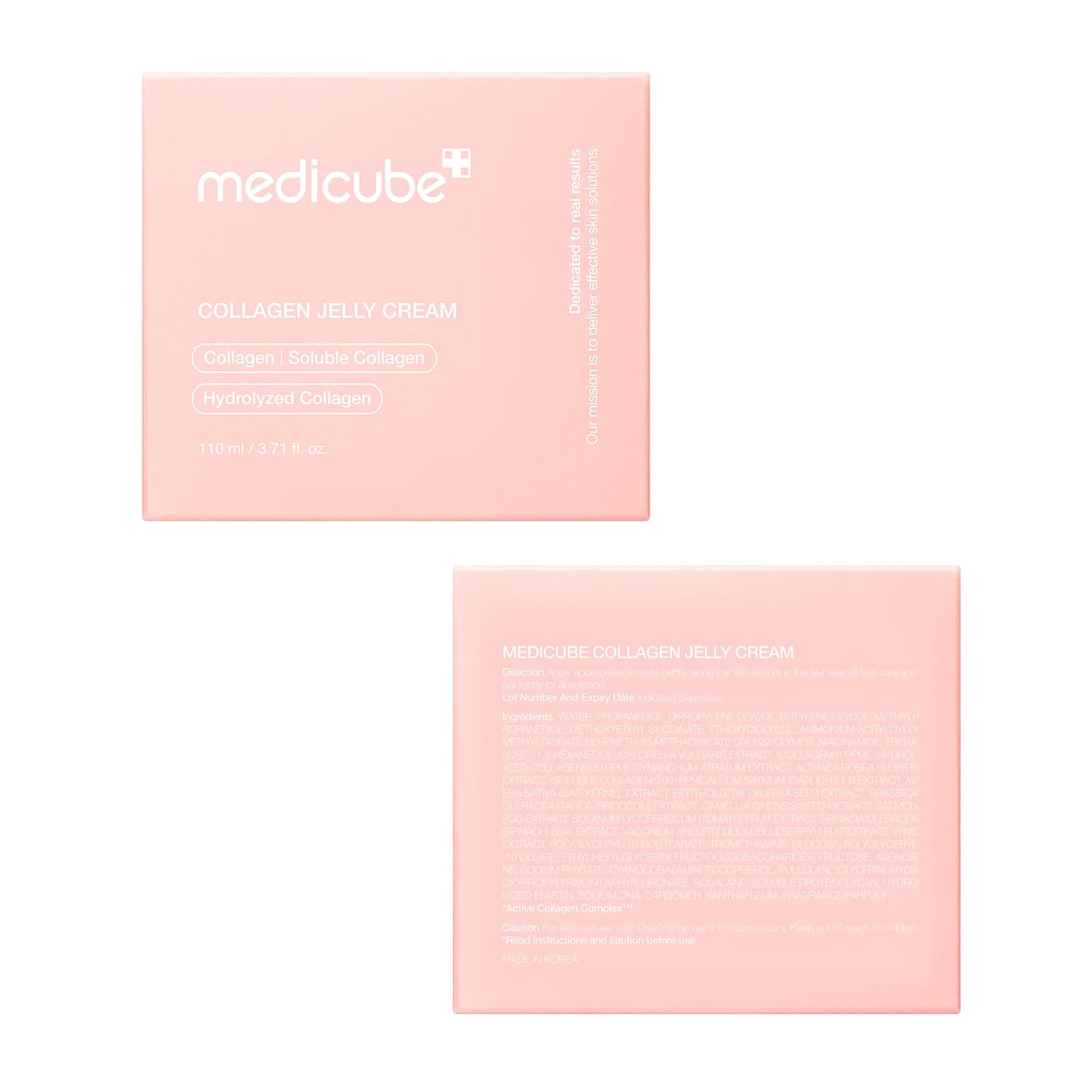 Jelly Cream with Collagen, Niacinamide | Freeze-Dried Hydrolyzed Collagen for Skin Barrier Hydration & 24H Glow | Plumper, Firmer Looking Skin | 3.71 Fl.Oz