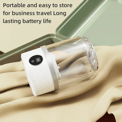 Compact and Convenient Mini Electric Washing Machine for Underwear, Socks, and Pet Clothes - Wireless Charging Technology