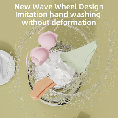 Compact and Convenient Mini Electric Washing Machine for Underwear, Socks, and Pet Clothes - Wireless Charging Technology
