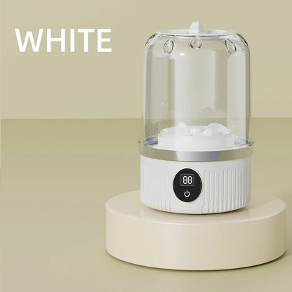 Compact and Convenient Mini Electric Washing Machine for Underwear, Socks, and Pet Clothes - Wireless Charging Technology