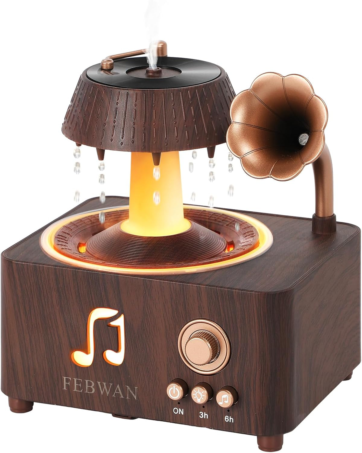 Transform Your Space with the White Noise Aromatherapy Diffuser: Essential Oil Diffuser with Soothing Rain Sounds, Bluetooth Speaker, and Humidifier for Ultimate Relaxation and Sleep